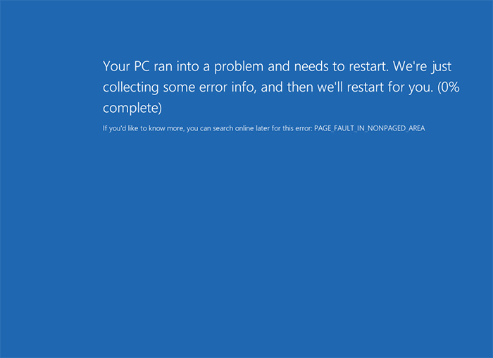Blue screen caused by the MS15-034 vulnerability
